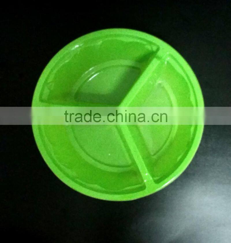 High quality take-away food container with lid 3 compartment