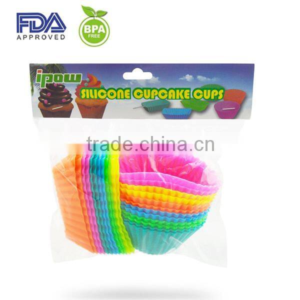 Eco-friendly FDA Custom Non-stick high flowerpot silicone cupcake molds