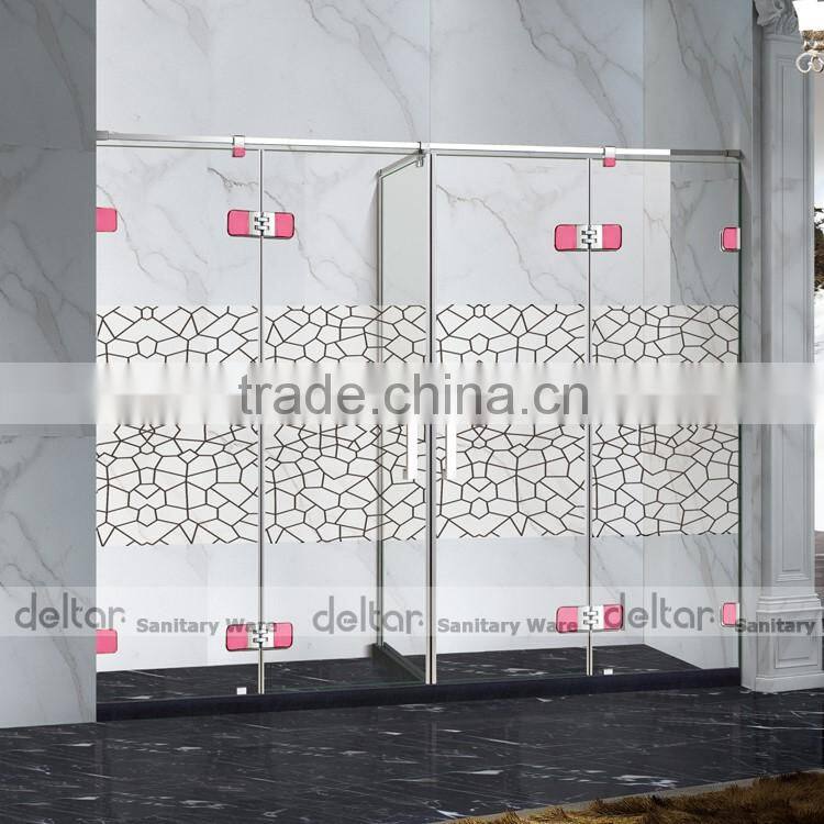 prefab shower enclosure/enclosed shower room/portable shower bath screens portable toilet and shower room 2person shower cubicle