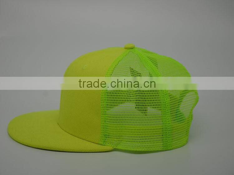 Custom Cheap flat bill blank trucker cap