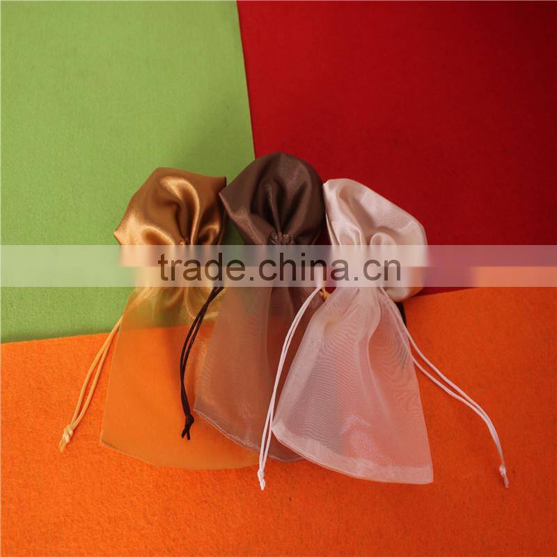 New design eco printed brown kraft paper bags with PP rope