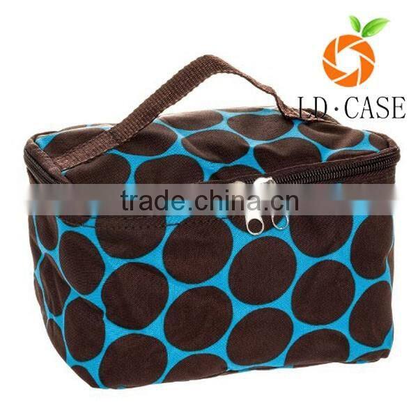 Custom canvas cosmetic zipper bags for traveling with custom printing