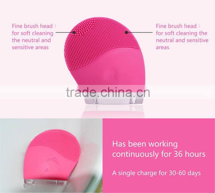 Wholesale USB rechargeable Skin Care ultrasound machine sonic face brush Best facial cleansing brush