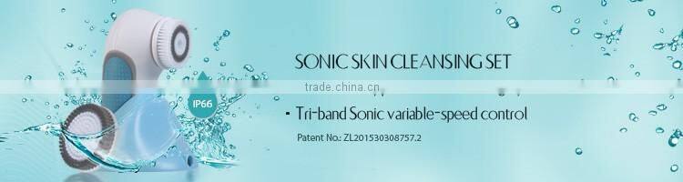High Frenquency Sonic Deep Pore Portable Rechargeble Face Cleaning Facial Brush Machine