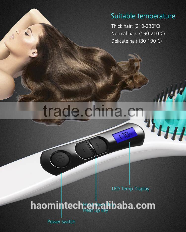 Cheap Superior Qualiy Electric Fast Heat Up Safe CE FCC ROHS comb straightener