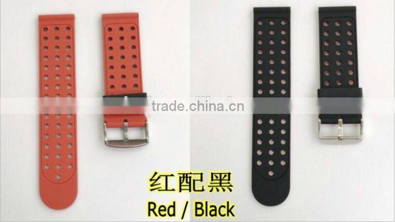 Double Color Men Women Sport Watchband Silicone Rubber Strap Watch Band For Samsung Gear S3 Replacement Watchbands