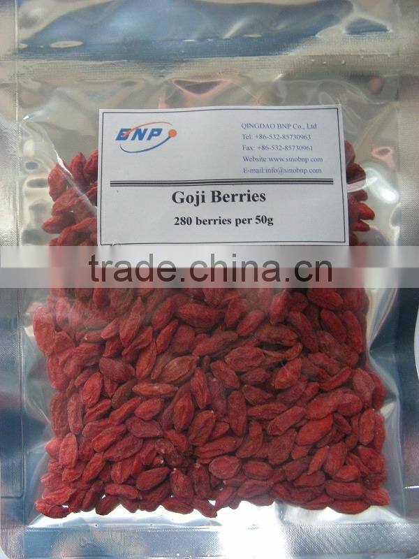 China BNP Supply New Xinjiang 100% Natural Sun Dried Goji Berries