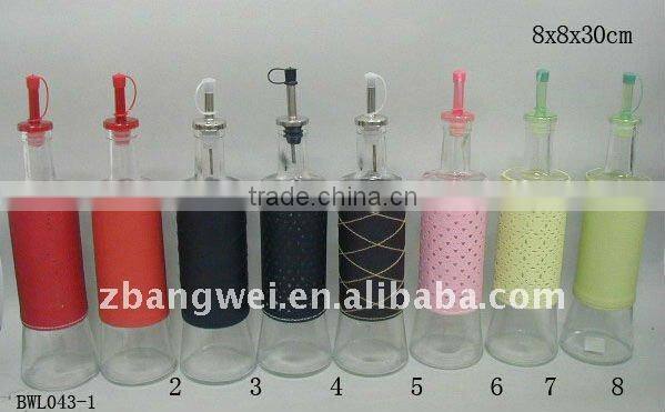 glass oil & vinegar bottle
