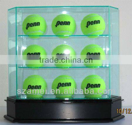clear acrylic golfball tennis ball baseball display box ,acrylic balls display box