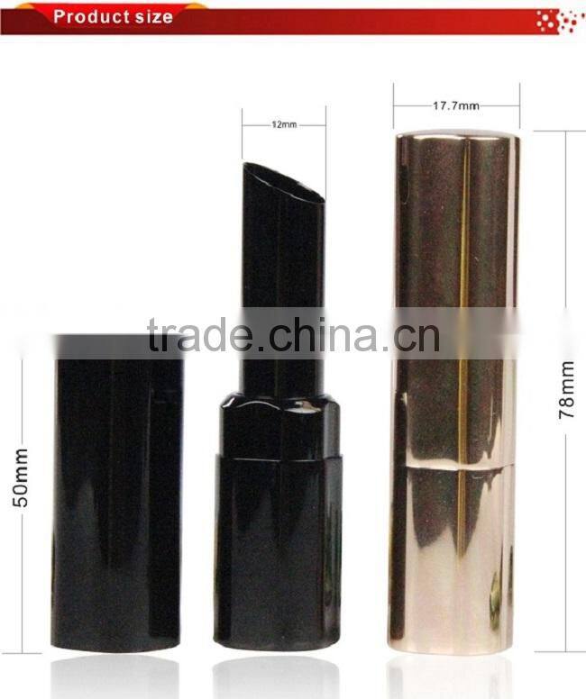 Small black aluminum lipstick case