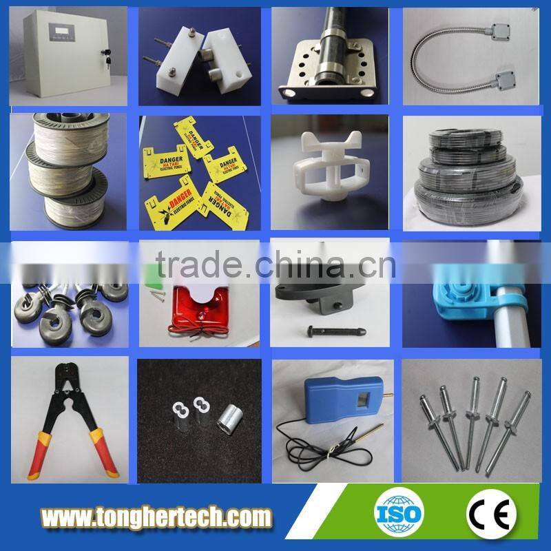 Wireless GSM Security alarm High voltage Electric fence for house wall