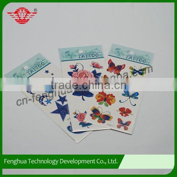 2015 New Design Hot Sale Top Quality Self Adhesive Tattoo Sticker
