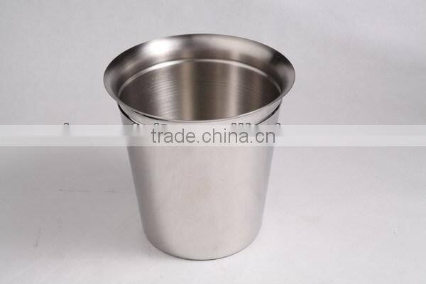 stainless steel double wall Ice bucket with lid