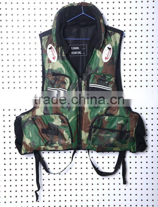 2016 Latest design workable price multifunction portable fishing life jacket