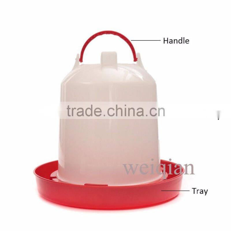 1.5L/3L/6L Strong Plastic Chicken Chick Poultry Drinker Feeder Waterer wth Handle