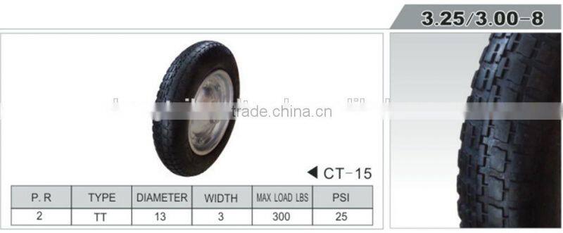 3.25/300-8 pneumatic hand truck wheel