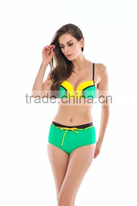 summer sexy sweet girl high waist swim wear