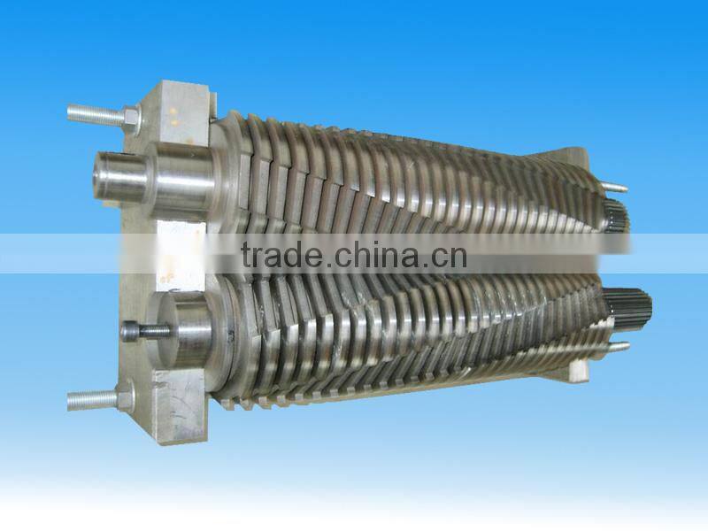 tire shredder recycling shaft