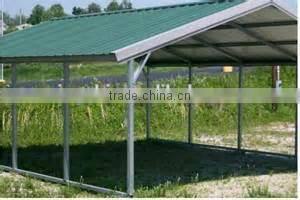 new-style metal car shelters
