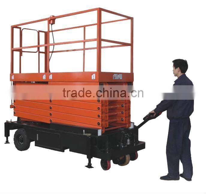 High quality half-electric Scissor Lift Platform