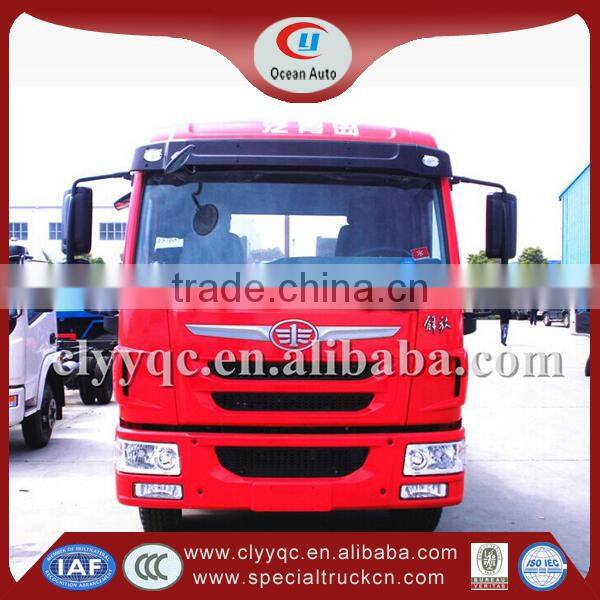 FAW 9T Low Flatbed Truck with flat-bed truck,logging trailer truck