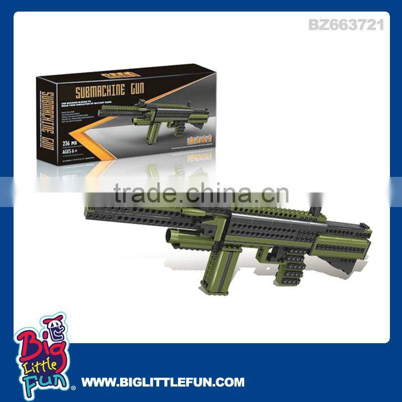 Plastic sniper rifle toy gun,building toys for boys
