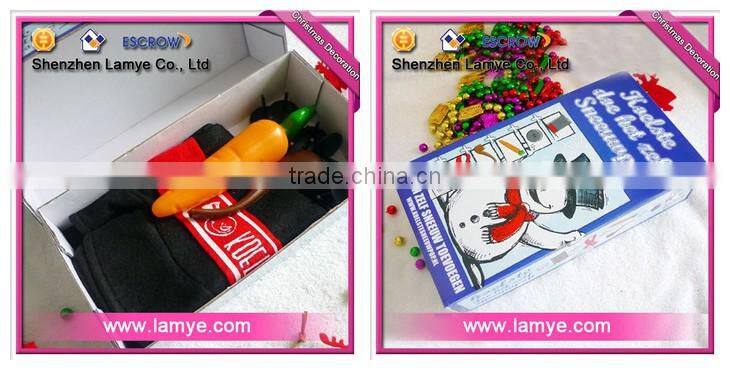 amazon hot sale 2017 snowman kit scarf hat christmas outdoor decorations