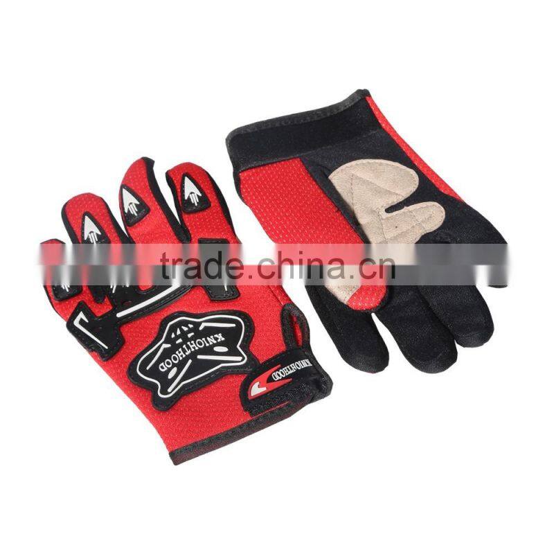 Youth Red Spider Net Dirt Bike Motocross Quads ATV Helmet Goggles+Gloves S M L