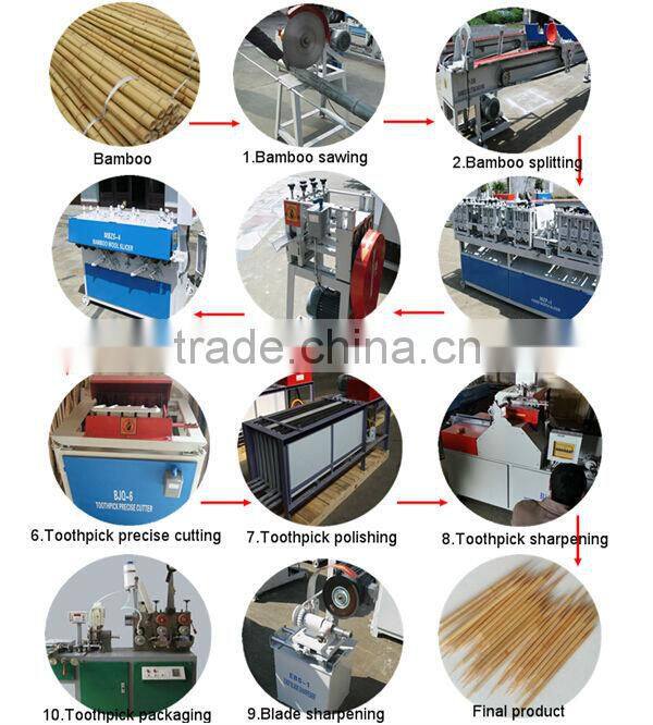 hot sale industrial professional wood/bamboo toothpick multifunctional blade sharpener machine by single set or whole line