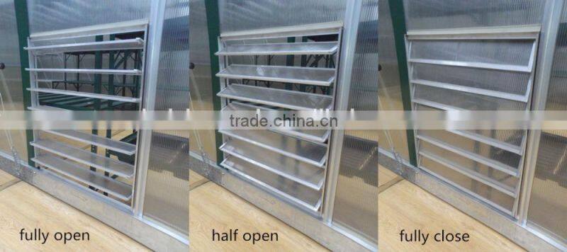 New style greenhouse aluminum glass louver windows