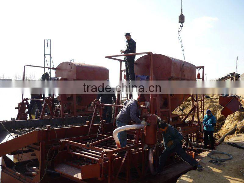 Pulsating sluice box for getting gold/gold washing plant