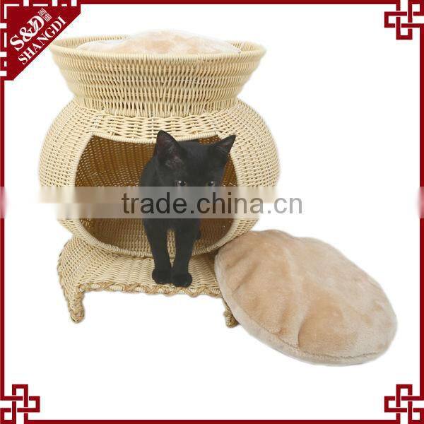 Pet accessory Eco-friendly handmade unique cheap cat house