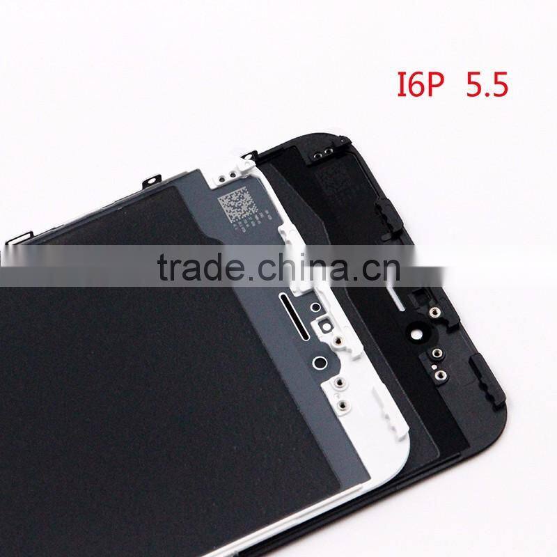 Wholesale LCD Touch Screen black film Glass with frame Assembly for iPhone 6 4.7" 5.5"
