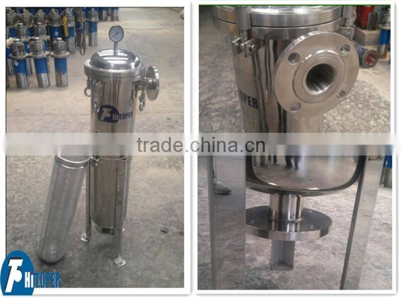 Bag type housing filter used in textile wastewater treatment