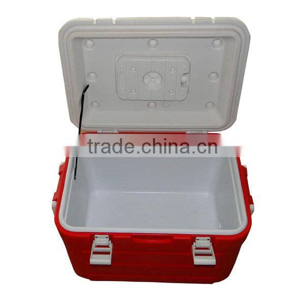 30L Plastic Foam Insulated Camping Cooler Box Ice Box