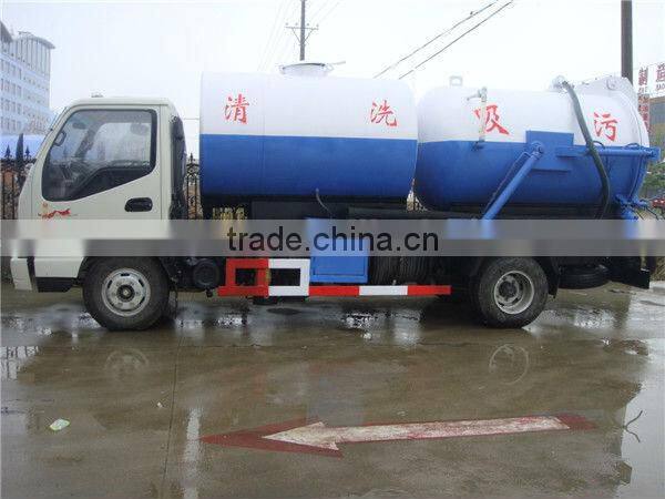 sewer vacuum with high pressure cleaning truck