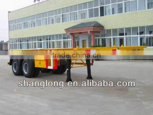 China Manufacturer 2 Axles 20ft and 40ft Containers New Semi Trailer