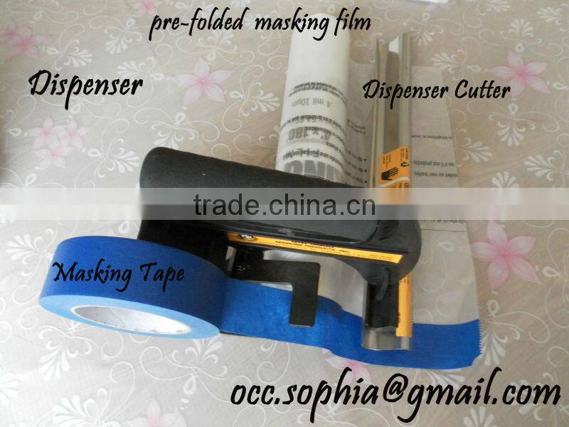 pre-folded plasting sheeting