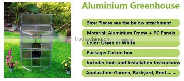small size polycarbonate greenhouse for vegetable planting