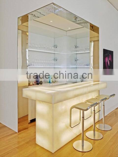 NEW DISPLAY BACKLIT ONYX COUNTERTOPS FOR BAR RECEPTIONS