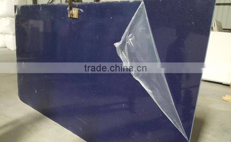 crystal blue quartz stone big slab