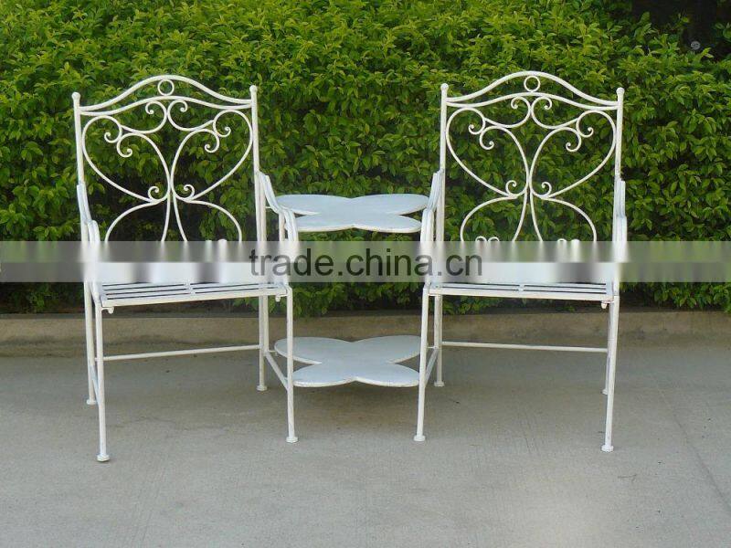 2 seater cast iron companion garden chair