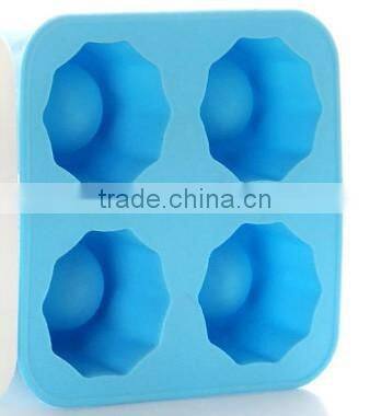 New Design 4 holes silicone ice cube tray &custom silicone shot glass ice tray &silicone shot glass/ice mould