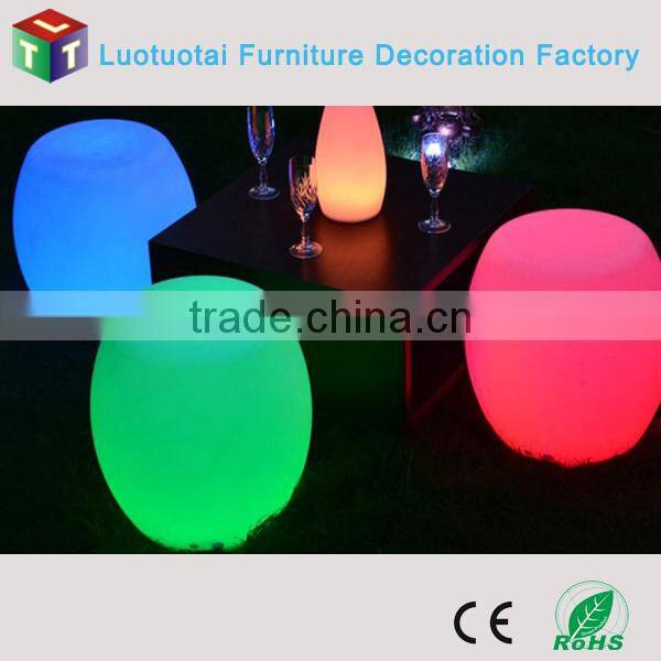 waterproof outdoor furniture led stool light garden decoration