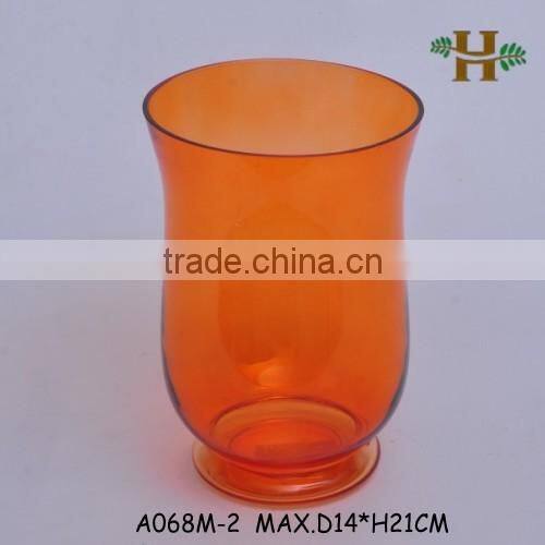 Clear Glass Hurricane Vase