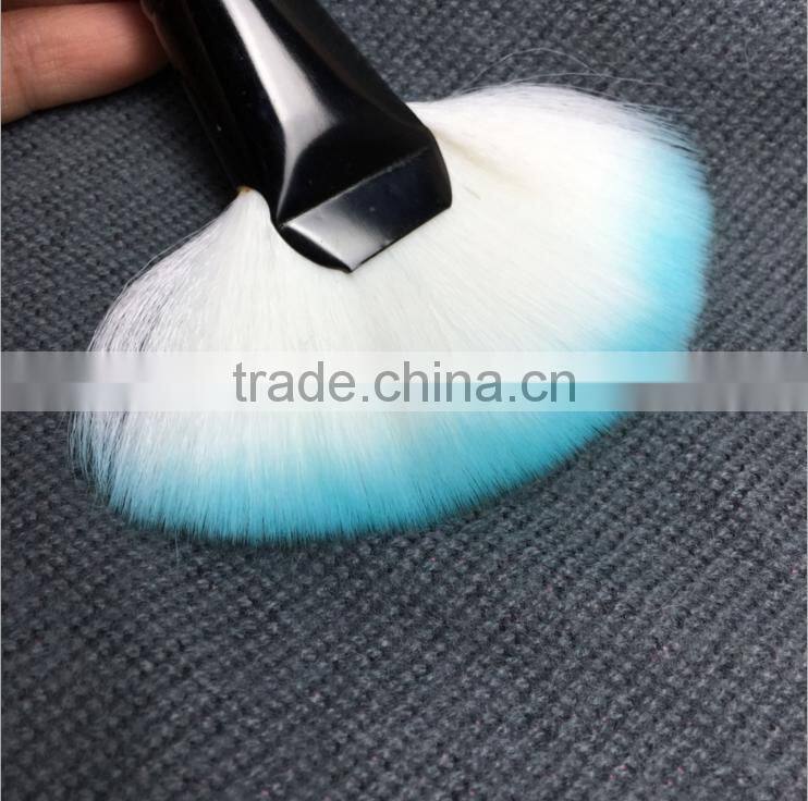 synthetic hair makeup brush fan brush smudge brush