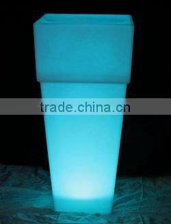 FO-9530 LED illuminate flower planter,home ornaments flower pots,tall flower vase