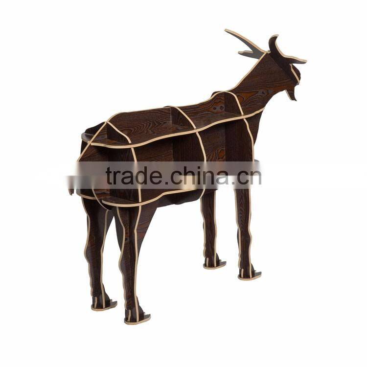 Goat Puzzle Table,Creative Animal Furniture,MDF DIY Assembled Goat Table For Fashion Living Room,Wooden Animal Furniture