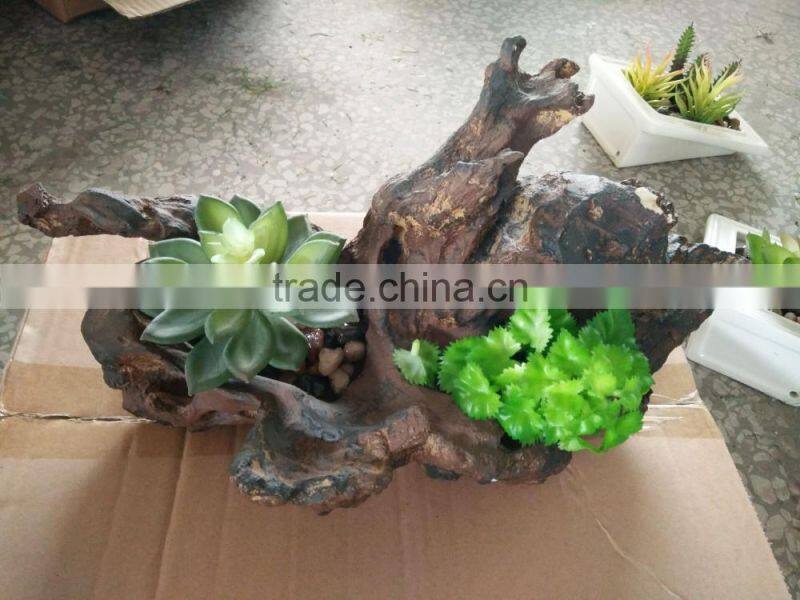 Fake wood sculptures for decoration