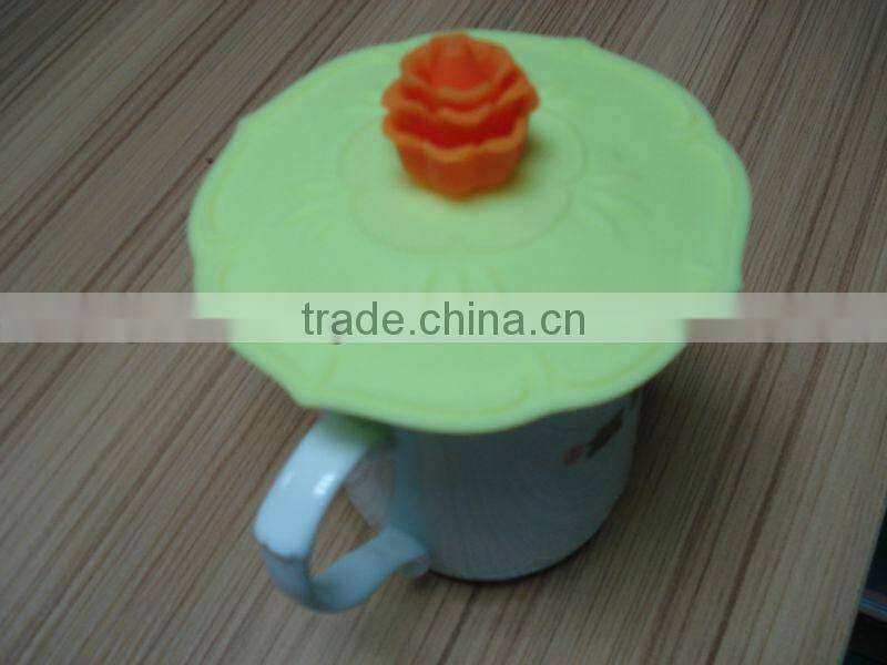 flower Cup Cover Food Grade Silicone Bowl Lid